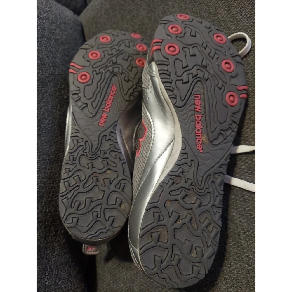 New Balance Running Shoes Grey Pink Cross Training Sneakers Womens Size 8B